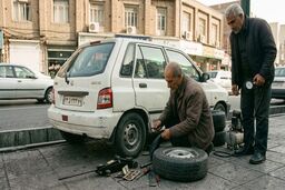 پنچرگیری هم لاکچری شد | هر لاستیک نیم میلیون تومان!