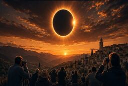 خورشیدگرفتگی تاریخی؛ اسپانیا در آستانه تاریکی چنددقیقه‌ای و موج بزرگ گردشگران