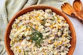 طرز تهیه سالاد ماکارونی مجلسی با ژامبون و سس مخصوص