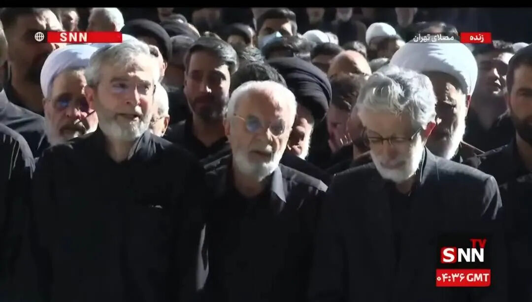 ببینید | گریه های حداد عادل هنگام اقامه نماز بر پیکر دخترش زهرا حدادعادل، همسر آیت الله سیدمجتبی خامنه‌ای 