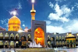 ببینید | بارش شدید تگرگ در حرم امام رضا (ع)